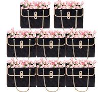 Flower Gift Bags - Waterproof Flower Packaging Set, Transparent Florist Wrapping Pouches | Adecuado Para Suministros De Presentación De Arreglos Frescos, Celebraciones Románticas Y Sorpresas Para Fies