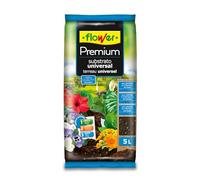 Flower - Sustrato Universal Premium 5 L | Tierra para Plantas Interior y Exterior | con Fibra de Coco y Perlita | Aireación, Drenaje y Enraizado Óptimo