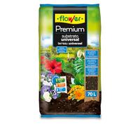 Flower - Sustrato Universal Premium 70L | Tierra para Plantas Interior y Exterior | con Fibra de Coco y Perlita | Aireación, Drenaje y Enraizado Óptimo