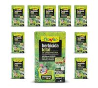 FLOWER x10 Herbicida Total Ecológico Origen Natural 1500 m² | Elimina Mala Hierba y Musgo | Alternativa Glifosato | Resultados 2 Horas | 2500ml + Dosificador Diluir 50L Agua | Súper Concentrado