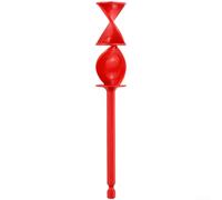 Floweringbeter Accesorio mezclador de pintura epoxi para taladro con diseño de baja inercia que soporta control sensible en operaciones manuales (rojo)