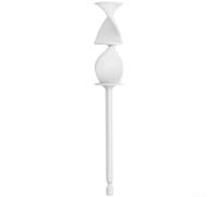 Floweringbeter Accesorio mezclador de pintura epoxi para taladro con diseño de baja inercia que soporta control sensible en operaciones manuales (blanco)