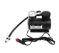 FlowerPEI Compresor de aire multifuncional portátil mini 300 PSI 12V con inflador eléctrico y manómetro para neumáticos de coche, motocicleta, bicicleta, juguetes inflables