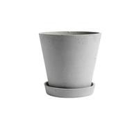 HAY Maceta HAY Flowerpot with saucer XL Ø21.5 cm gris