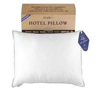 FluffCo. Almohadas alternativas de plumón tamaño estándar/Queen | Almohada refrescante de Calidad de Hotel de Lujo | Lujosa Almohada de Microfibra de poliéster Transpirable | 300 Hilos (tamaño