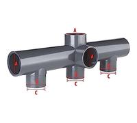 FLUIDRA PISCINA&SPA - Fluidra 31877 - Colector para baterías de válvulas conex. diámetro 50 mm
