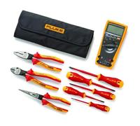 Fluke 179 True-RMS Digital Multímetro + Herramientas Manuales Kit de Inicio (5 destornilladores aislados y 3 alicates aislados), IB179K-EGFID