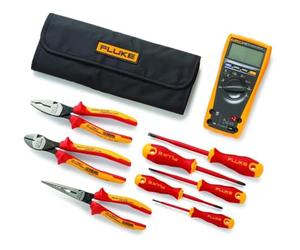 Fluke 179 True-RMS Digital Multímetro + Herramientas Manuales Kit de Inicio (5 destornilladores aislados y 3 alicates aislados), IB179K-EGFID
