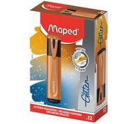 Fluopeps - resaltador metálico con purpurina, caja de 12 unidades map