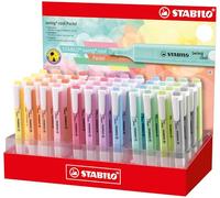 Fluorescentes marca stabilo modelo stabilo swing cool pastel expositor