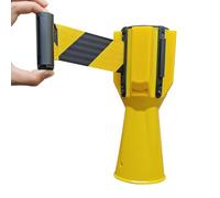 FLYIODFCXV Cinta de Barrera retráctil, Cinta Superior de Cono tráfico retráctil Alta Visibilidad(2m/6.56ft)