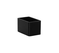 Flyshop 4 Tapas de Silicona Negra para Patas de Silla, Almohadillas de Muebles, Forma Rectangular, Patas de Mesa, Protectores de Piso de 30 x 50 mm, 1-3/16" x 2"
