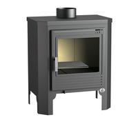 Fm Calefacción Estufa de Leña Frontal Doble Combustión Acero 57 x 40 x 71,7 cm 11-15 kw 305m³
