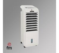 FM - Climatizador evaporativo FM CL-220 con depósito de 4 L, caudal 300 m³/h y mando a distancia para hogar y oficina, color beige Beige Medium