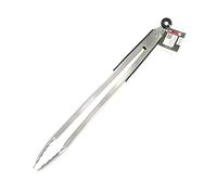FM Professional 21355 Alicate Gigante Barbacoa, Acero Inoxidable, Gris, 44,5 x 6 x 4 cm