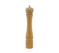 FM Professional 22530 - Molino de pimienta de madera negra 32 cm, molinillo de pimienta, salero y pimentero de mesa, molino de pimienta manual, madera, cerámica, 32 cm