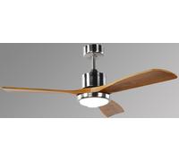 FM Calefacción Ventilador de techo VT-6000L 132 cm 6 velocidades LED mando Blanco