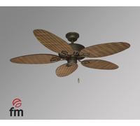 Fm Vte-130 Marrón - Ventilador De Techo 3 Aspas Normales