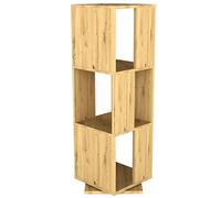 FMD furniture 291-001E - Estantería giratoria (imitación de Roble Artisan, Dimensiones Aprox. 34 x 108 x 34 cm (BHT), aglomerado Recubierto de Resina de melamina.