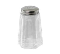 FMprofessional 22502 Salero 280 ml, cristal y acero inoxidable, transparente, plateado