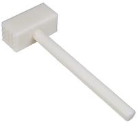 FMprofessional Ablandador de Carne, Martillo de Carne de plástico, Robusto Schnitzel Aldaba (Color: Blanco, Dimensiones: 310 x 105 x 50 mm), cantidad: 1 Pieza