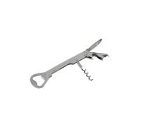 FMprofessional Sacacorchos Camarero, Acero Inoxidable, Acero Inoxidable, Plata, 22 x 8 x 1.5 cm