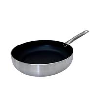 FMprofessional Sartén Profunda Antiadherente 32 cm, Revestimiento Antiadherente ILAG Essential Doble Capa, Alta Conductividad Térmica, Ligera y Resistente a la Corrosión, 32x7,8 cm, 1 ud