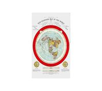 FNYUVNFAF Vintage World Map Metal Art Historical Cartography Reproduction Map Design Metal Wall Decor for Home Office Study Gift Idea 8 X 12 in