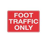 FNYUVNFAF Walking Path Only Sign Foot Traffic Permitted Reflective Metal Sign for Outdoor Trail Garden Path University Campus Zone Notice (8 X 12 inch)