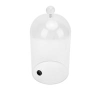 Focket Cloche para Fumar, Cúpula Acrílica Transparente con Puerto de Goma para Ahumador en Frío, Cúpula de Exhibición de Vidrio para Postres de Pasteles de Comida, Cubierta Transparente para Vitrina
