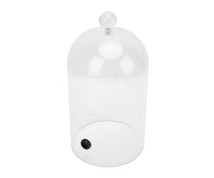 Focket Cloche para Fumar, Cúpula Acrílica Transparente con Puerto de Goma para Ahumador en Frío, Cúpula de Exhibición de Vidrio para Postres de Pasteles de Comida, Cubierta Transparente para Vitrina
