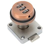 Fockety Cerradura de Leva de Combinación, Cerradura de Contraseña sin Llave de Aleación de Zinc de 18 Mm de Diámetro de Apertura, Cerraduras de Leva para Gabinetes con Instalación sin Herramientas