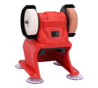 Fockety Mini Amoladora de Banco, 5500 RPM de Velocidad, Rectificadora Eléctrica Inalámbrica, Pequeña Herramienta de Afilador de Cuchillos de Mesa, Kit de Bricolaje, para Afilar