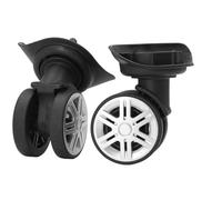 Fockety Reemplazo de Ruedas de Equipaje, Juego de 2 Ruedas de Maleta de Equipaje con Rotación de 360 °, Repuesto Universal de Ruedas de Equipaje, Reparación de Maletas, Piezas de Bolsa