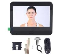 Fockety Visor de Puerta Digital, Cámara de Mirilla de Puerta Inteligente WiFi 1080P HD, con Pantalla LCD de 4,3 Pulgadas, Visión Nocturna, Detección de Movimiento, Gran Angular de 120°