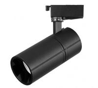 Foco carril 30w 6000k anzo negro 2700lm 36º orientable 330º regx22x7