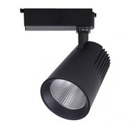 Foco carril 40w 6000k telma negro 3600lm 36º orientable 330º regx21x