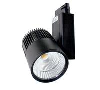 Foco carril led Dori orientable negro, iluminacion con 30W (3150 lm) (6000K (luz fria))