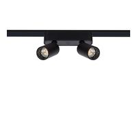 Foco Carril LED Magnético 25mm SuperSlim Doble 10W 48V Negro