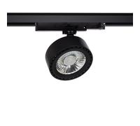 LEDKIA Foco Carril LED Trifásico 20W Onuba CCT Seleccionable Negro 3000K -