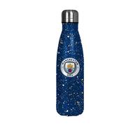FOCO con licencia oficial Manchester City FC botella térmica de 500 mL con diseño de salpicaduras de pintura