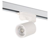 Foco de Carril Trifásico 10W COB Regulable Flicker Free Blanco 2700ºK [1916-TL-10W-T-WW] | Greenice