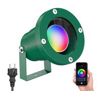 Foco de jardín DUK para exterior IP65 enchufe verde incl. Smart Home RGBW GU10