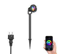 Foco de jardín DUK pincho de suelo negro para exterior aluminio IP65 in