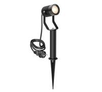 Foco de jardín SHINGA con pincho de suelo y base de 15 cm para exterior Enchufe