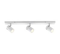 Paulmann Lámpara de pared Zyli 66713 - 3x10W GU10 IP44 Blanco/Cromo