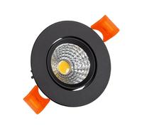 Foco Downlight LED 15W Circular COB CRI90 Corte Ø 90 mm Negro