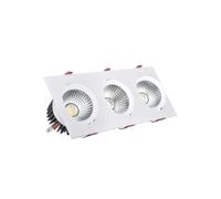 Foco Downlight LED 15W Rectangular Madison Corte 255x75 mm