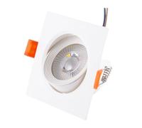 Foco Downlight LED 7W 589Lm 2700ºK Rectangular Orientable 40.000H | Greenice