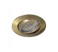 Foco empotrable basic redondo oro viejo. wonderlamp marca wonderlamp